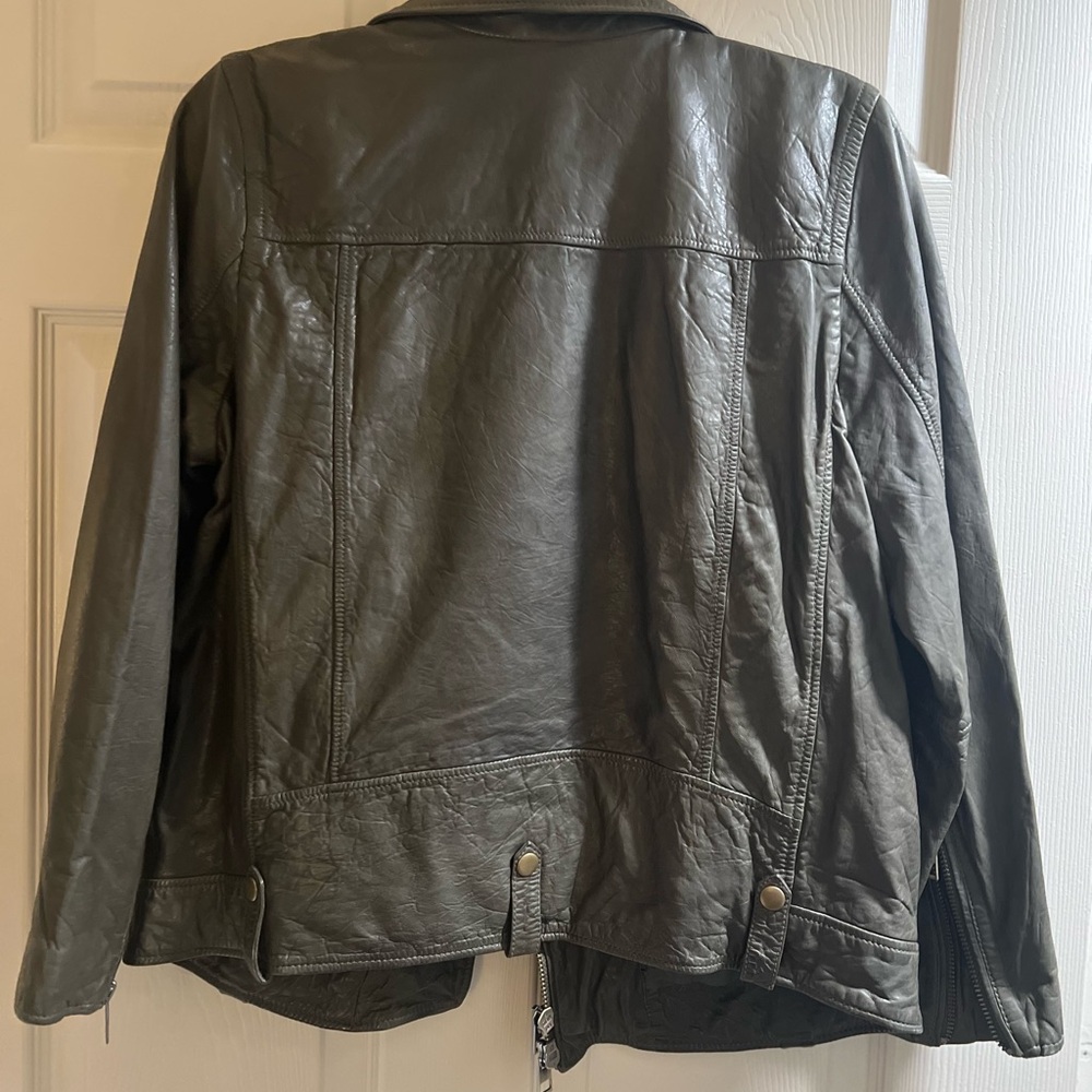 Madewell Dark Leather Moto Jacket - Picture 4 of 4